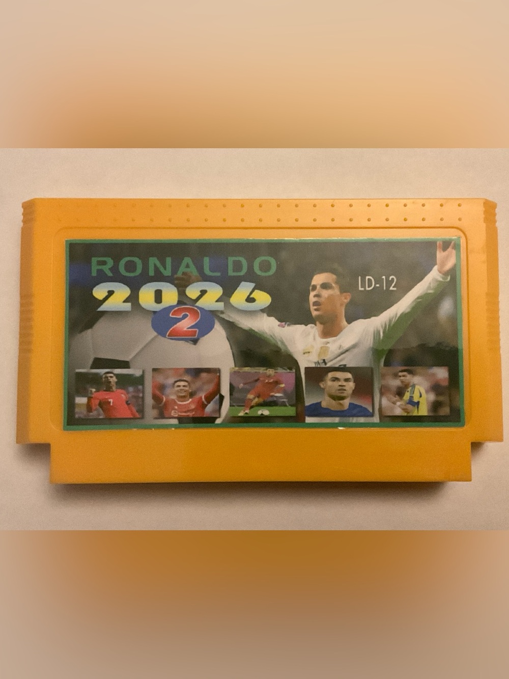 NEW Ronaldo 2026 2 Famicom Soccer Game 60-pin Cartridge